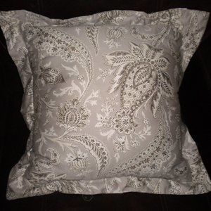 Raymond Waites Throw Pillow Gray & white